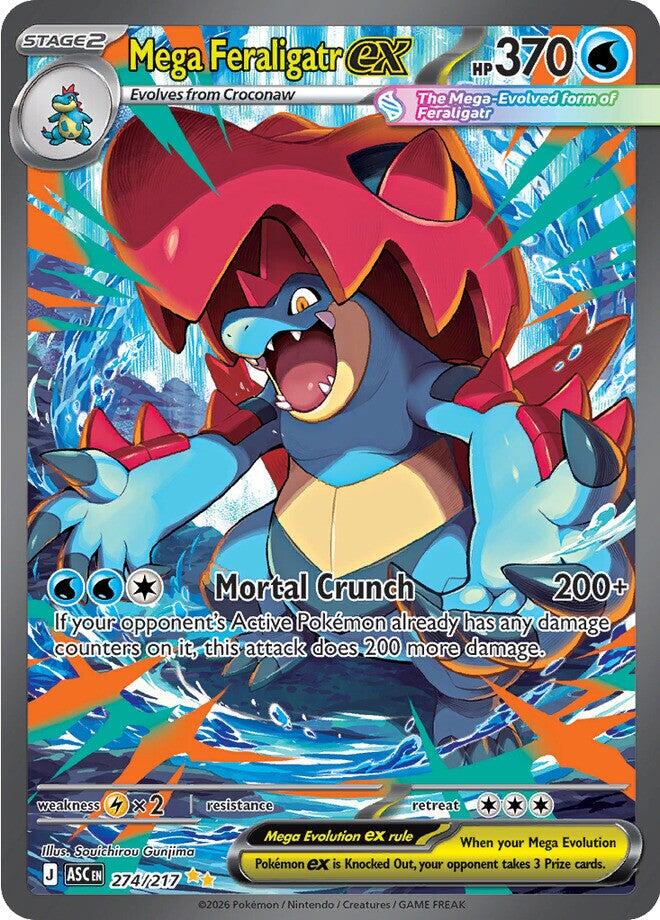 Mega Feraligatr ex (274/217) [Mega Evolution: Ascended Heroes] | Black Swamp Games