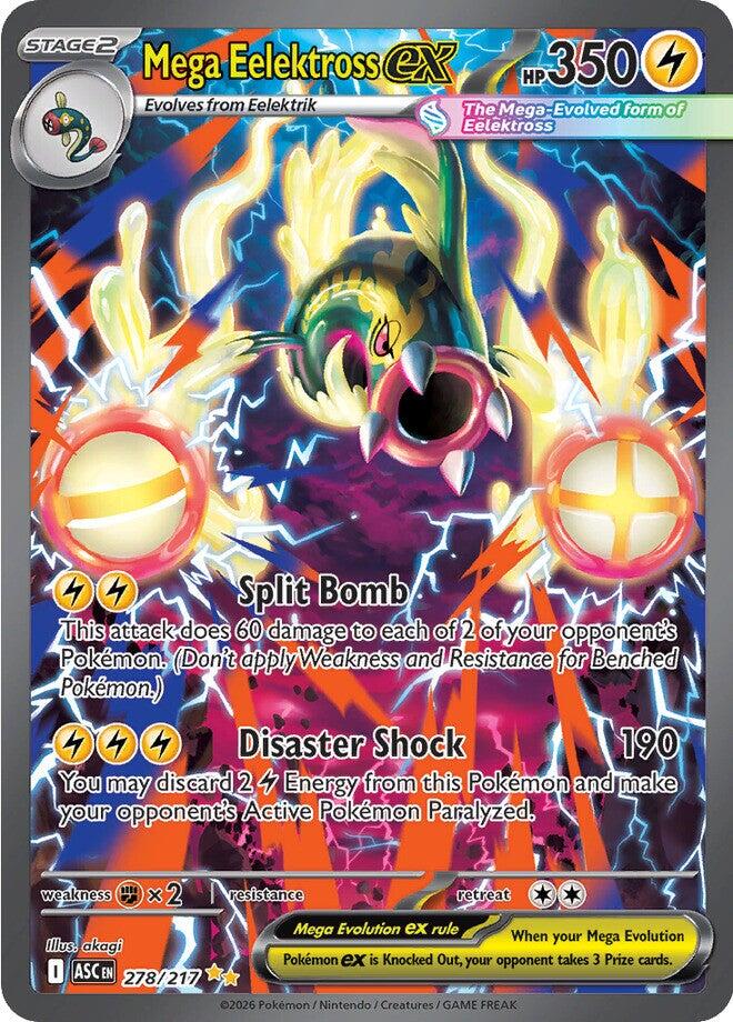 Mega Eelektross ex (278/217) [Mega Evolution: Ascended Heroes] | Black Swamp Games
