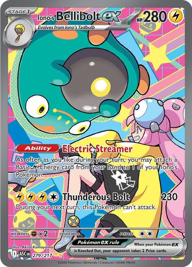 Iono's Bellibolt ex (279/217) [Mega Evolution: Ascended Heroes] | Black Swamp Games