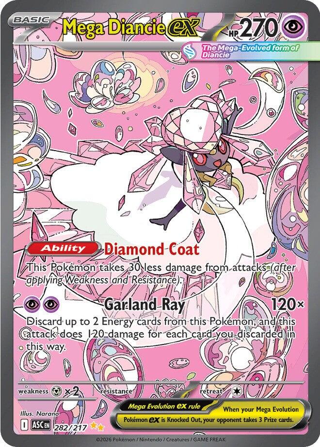 Mega Diancie ex (282/217) [Mega Evolution: Ascended Heroes] | Black Swamp Games