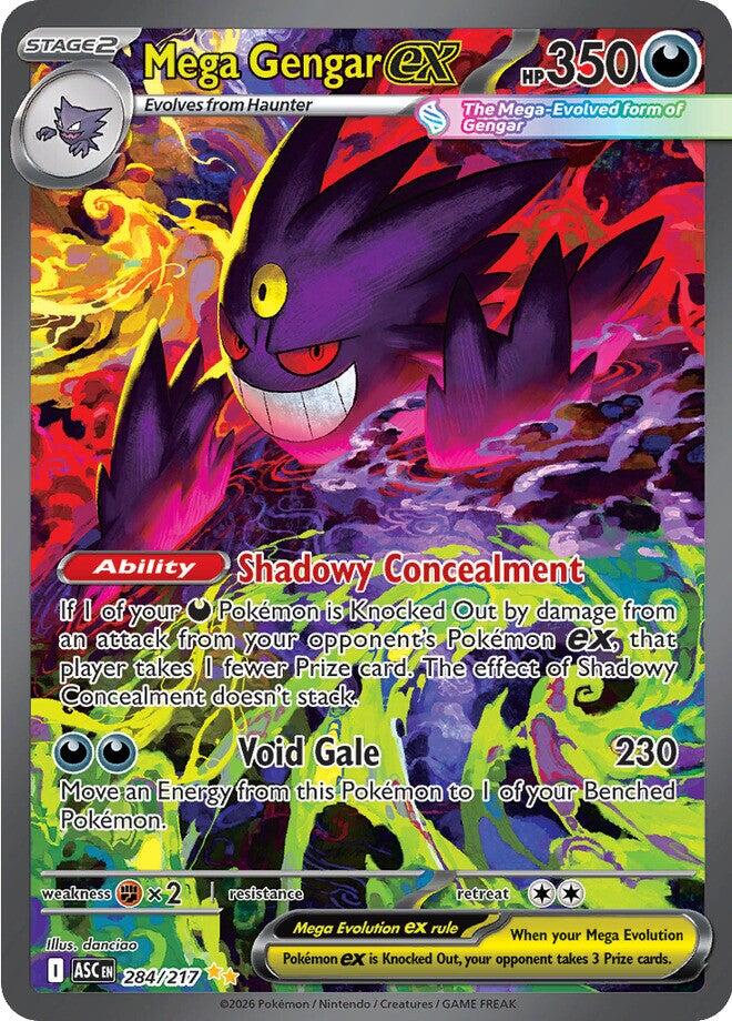 Mega Gengar ex (284/217) [Mega Evolution: Ascended Heroes] | Black Swamp Games