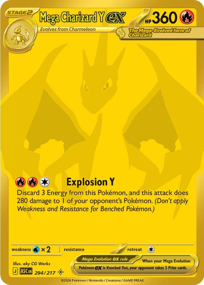 Mega Charizard Y ex (294/217) [Mega Evolution: Ascended Heroes] | Black Swamp Games