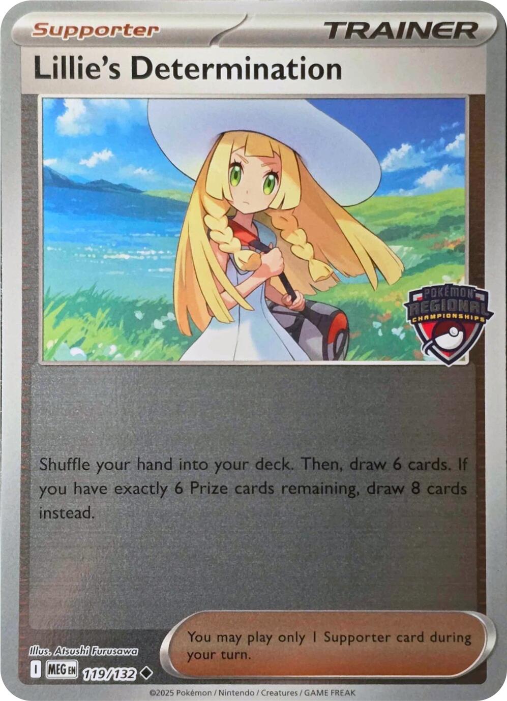Lillie's Determination (119/132) (Regional Championships) [League & Championship Cards] | Black Swamp Games