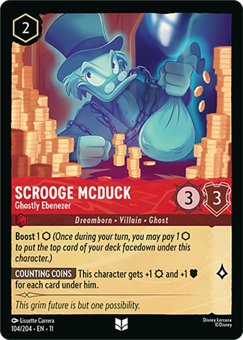 Scrooge McDuck - Ghostly Ebenezer (104/204) [Winterspell] | Black Swamp Games