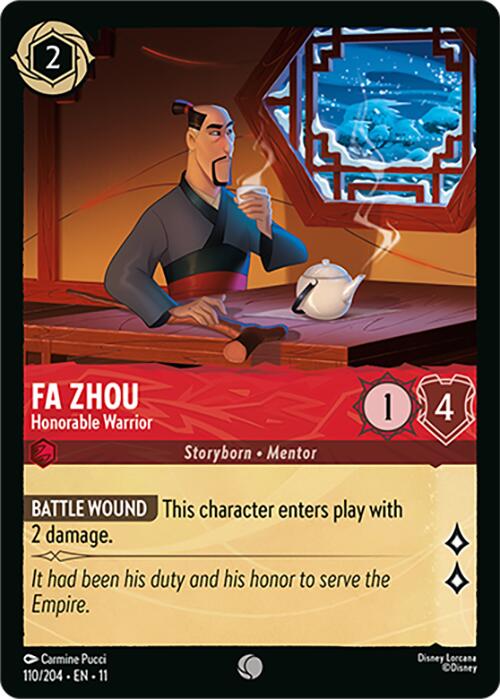 Fa Zhou - Honorable Warrior (110/204) [Winterspell] | Black Swamp Games