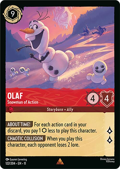 Olaf - Snowman of Action (122/204) [Winterspell] | Black Swamp Games