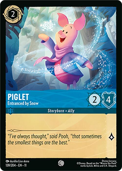 Piglet - Entranced by Snow (139/204) [Winterspell] | Black Swamp Games