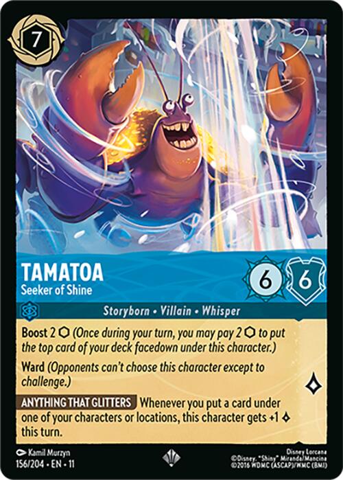 Tamatoa - Seeker of Shine (156/204) [Winterspell] | Black Swamp Games