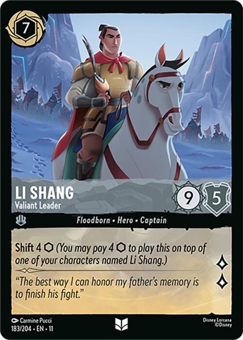 Li Shang - Valiant Leader (183/204) [Winterspell] | Black Swamp Games
