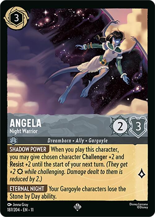 Angela - Night Warrior (187/204) [Winterspell] | Black Swamp Games