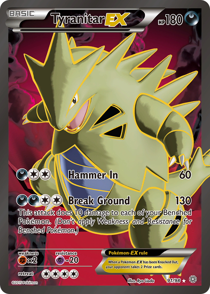 Tyranitar EX (91/98) [XY: Ancient Origins] | Black Swamp Games