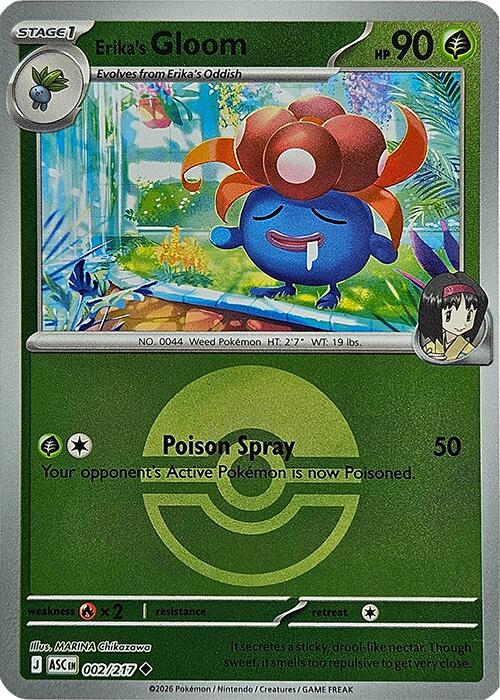 Erika's Gloom (002/217) (Poke Ball) [Mega Evolution: Ascended Heroes] | Black Swamp Games