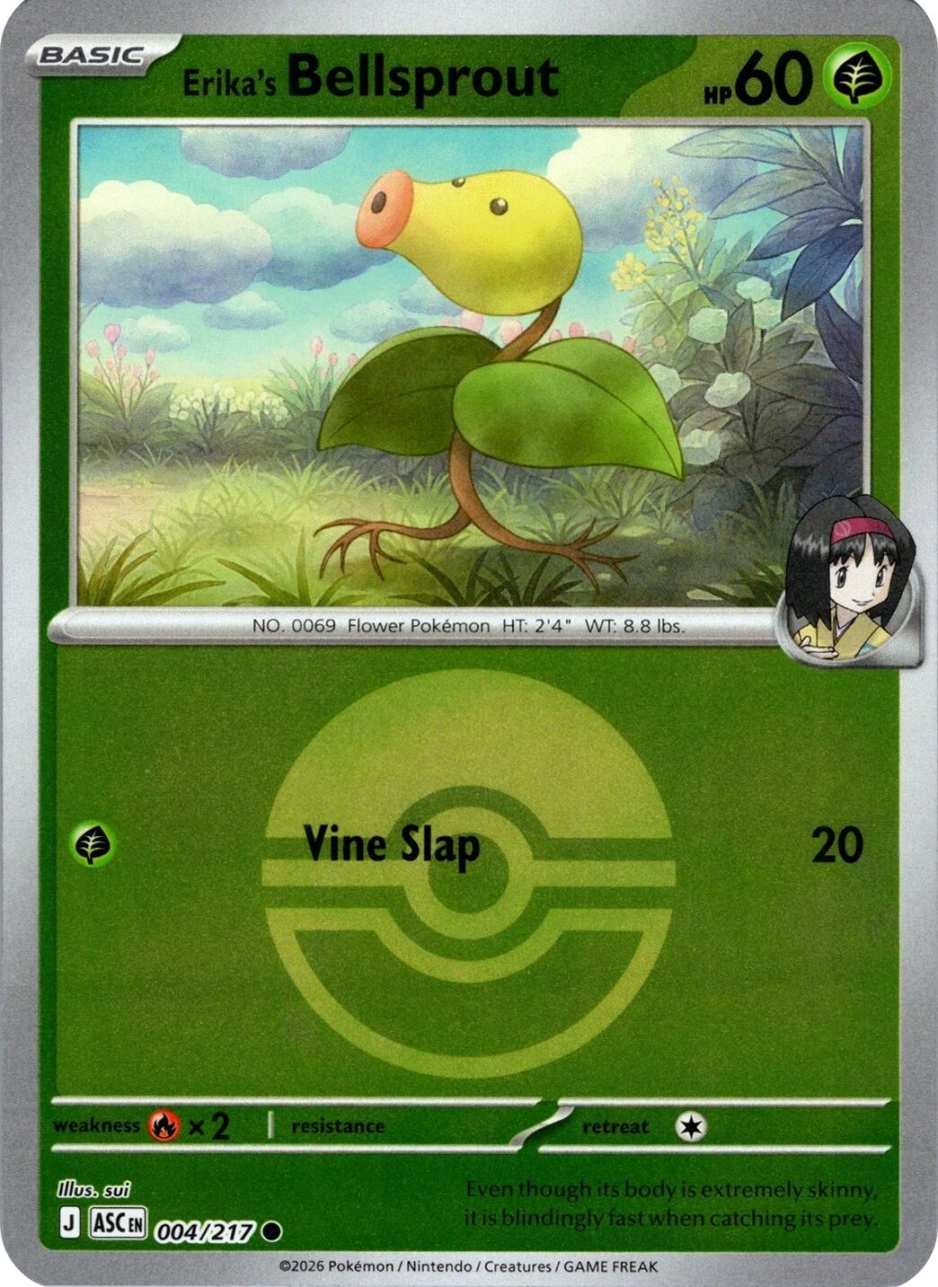 Erika's Bellsprout (004/217) (Poke Ball) [Mega Evolution: Ascended Heroes] | Black Swamp Games