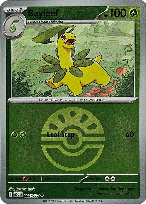 Bayleef (009/217) (Friend Ball) [Mega Evolution: Ascended Heroes] | Black Swamp Games