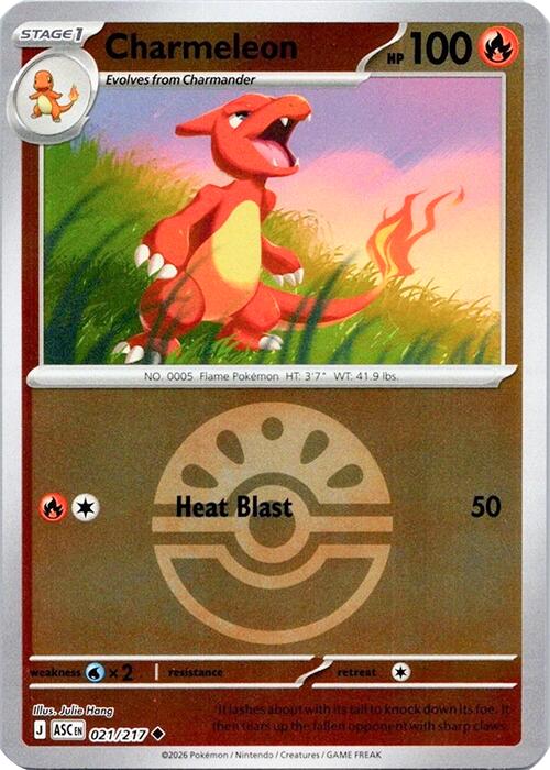 Charmeleon (021/217) (Quick Ball) [Mega Evolution: Ascended Heroes] | Black Swamp Games