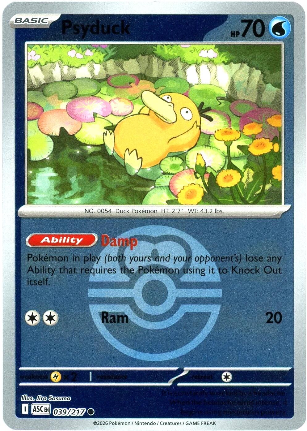 Psyduck (039/217) (Love Ball) [Mega Evolution: Ascended Heroes] | Black Swamp Games