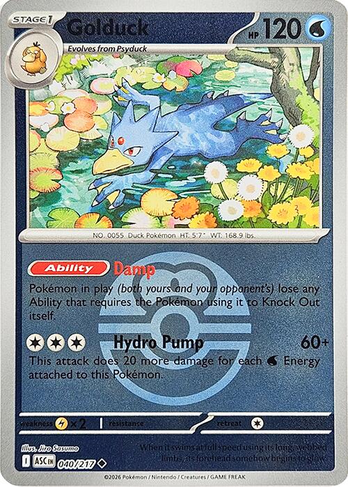 Golduck (040/217) (Love Ball) [Mega Evolution: Ascended Heroes] | Black Swamp Games