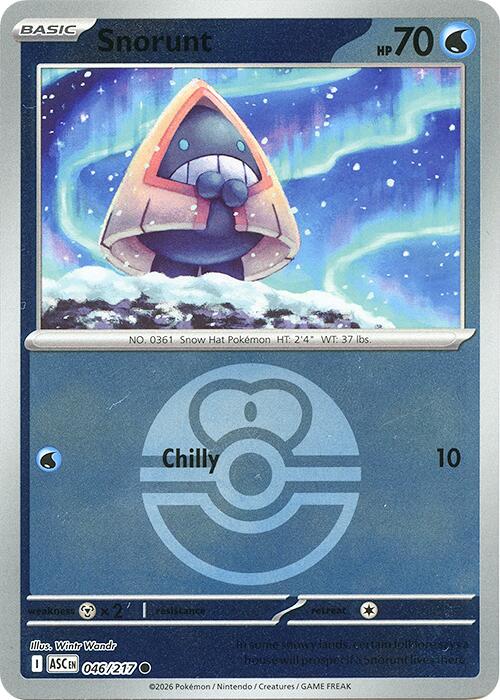 Snorunt (046/217) (Love Ball) [Mega Evolution: Ascended Heroes] | Black Swamp Games