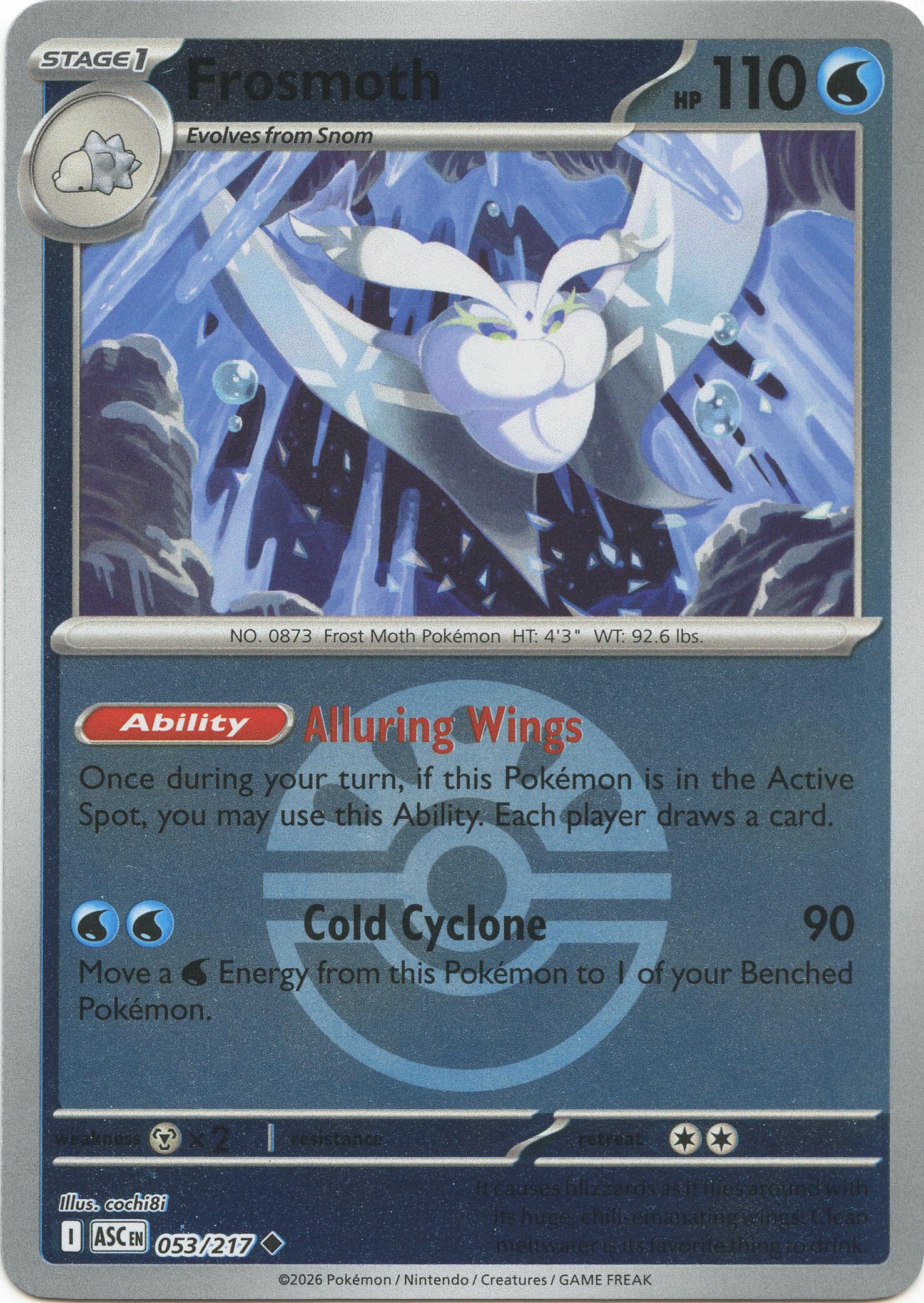 Frosmoth (053/217) (Friend Ball) [Mega Evolution: Ascended Heroes] | Black Swamp Games
