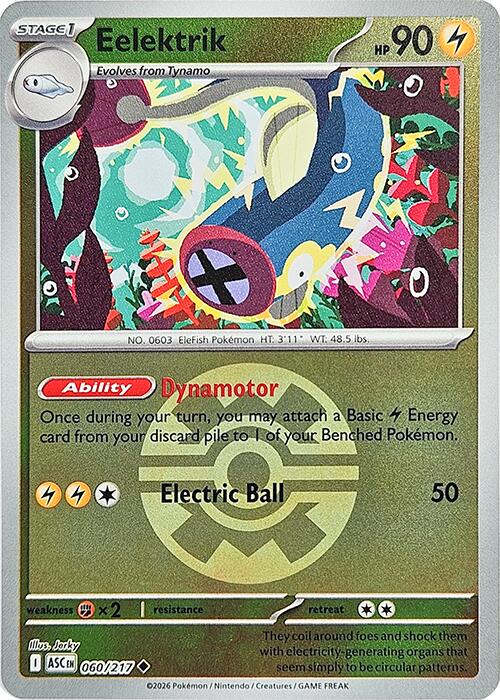 Eelektrik (060/217) (Quick Ball) [Mega Evolution: Ascended Heroes] | Black Swamp Games