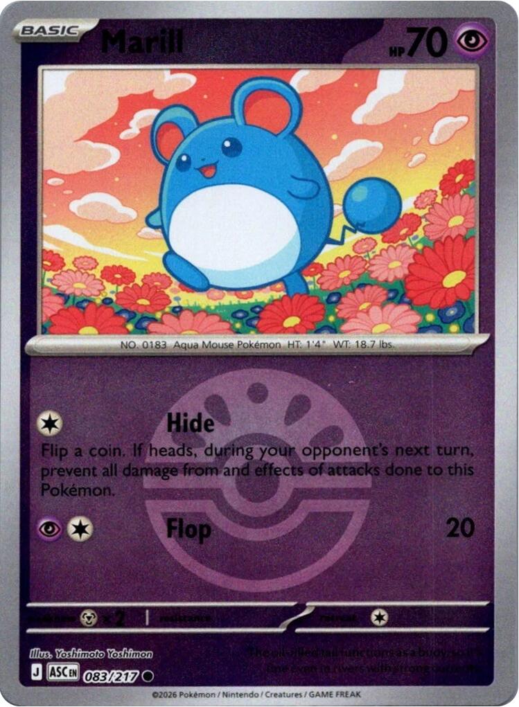 Marill (083/217) (Friend Ball) [Mega Evolution: Ascended Heroes] | Black Swamp Games