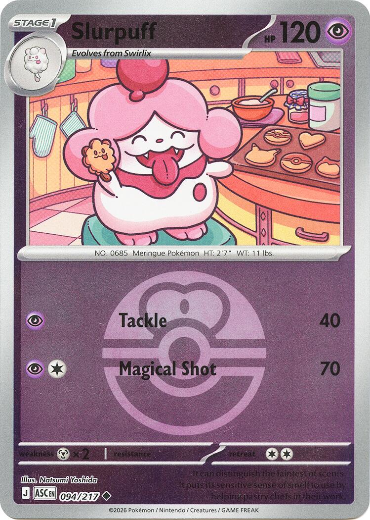 Slurpuff (094/217) (Love Ball) [Mega Evolution: Ascended Heroes] | Black Swamp Games
