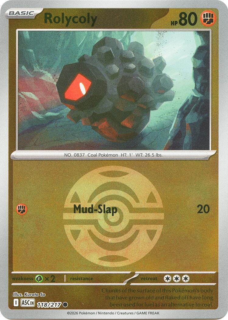 Rolycoly (118/217) (Dusk Ball) [Mega Evolution: Ascended Heroes] | Black Swamp Games