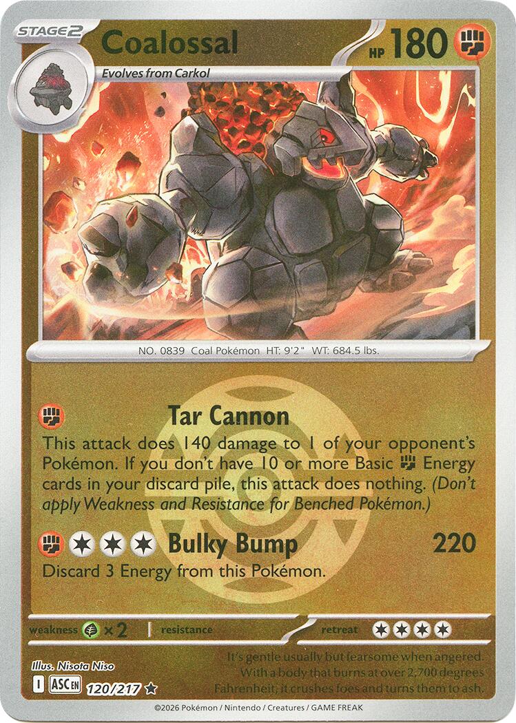 Coalossal (120/217) (Dusk Ball) [Mega Evolution: Ascended Heroes] | Black Swamp Games