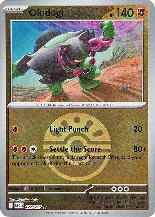Okidogi (122/217) (Friend Ball) [Mega Evolution: Ascended Heroes] | Black Swamp Games