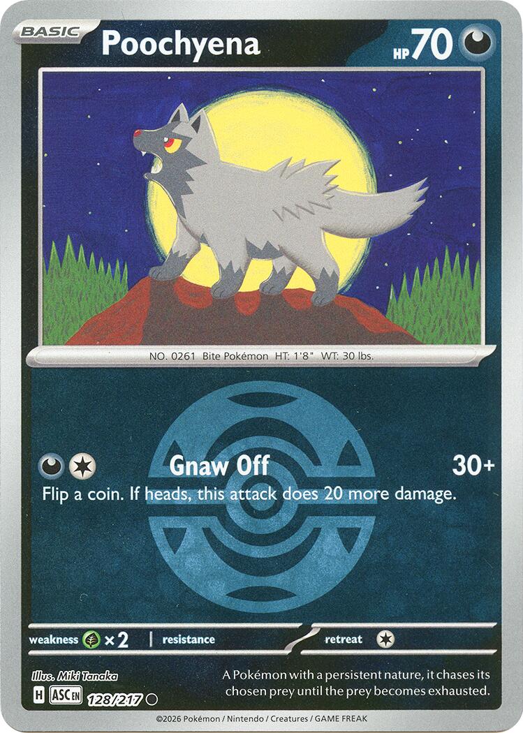 Poochyena (128/217) (Dusk Ball) [Mega Evolution: Ascended Heroes] | Black Swamp Games