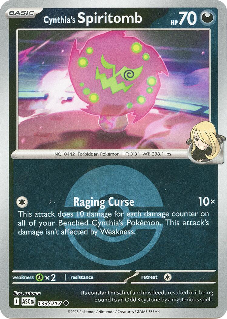 Cynthia's Spiritomb (133/217) (Poke Ball) [Mega Evolution: Ascended Heroes] | Black Swamp Games