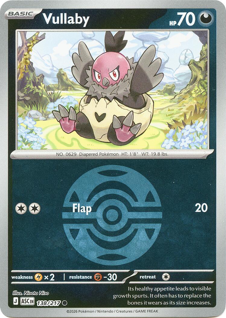 Vullaby (138/217) (Dusk Ball) [Mega Evolution: Ascended Heroes] | Black Swamp Games