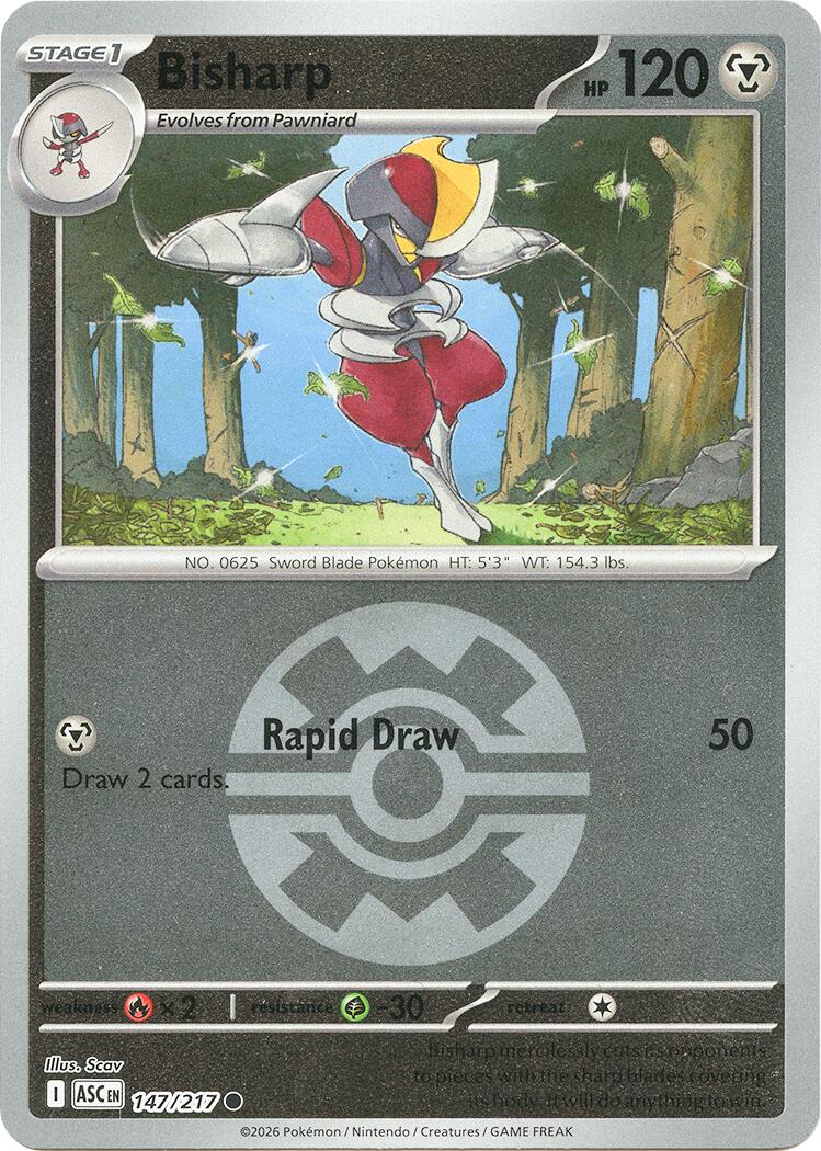Bisharp (147/217) (Quick Ball) [Mega Evolution: Ascended Heroes] | Black Swamp Games