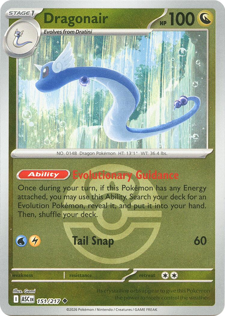 Dragonair (151/217) (Love Ball) [Mega Evolution: Ascended Heroes] | Black Swamp Games