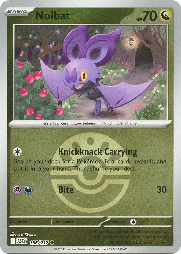 Noibat (156/217) (Friend Ball) [Mega Evolution: Ascended Heroes] | Black Swamp Games