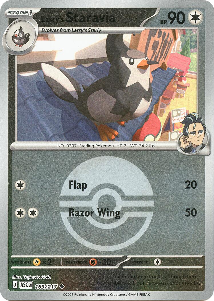 Larry's Staravia (169/217) (Poke Ball) [Mega Evolution: Ascended Heroes] | Black Swamp Games