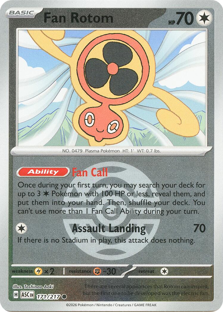 Fan Rotom (171/217) (Dusk Ball) [Mega Evolution: Ascended Heroes] | Black Swamp Games