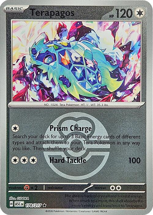 Terapagos (178/217) (Love Ball) [Mega Evolution: Ascended Heroes] | Black Swamp Games