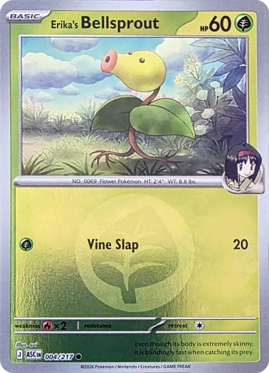 Erika's Bellsprout (004/217) (Energy Symbol Pattern) [Mega Evolution: Ascended Heroes] | Black Swamp Games