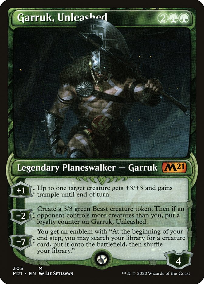 Garruk, Unleashed (Showcase) [Core Set 2021] | Black Swamp Games