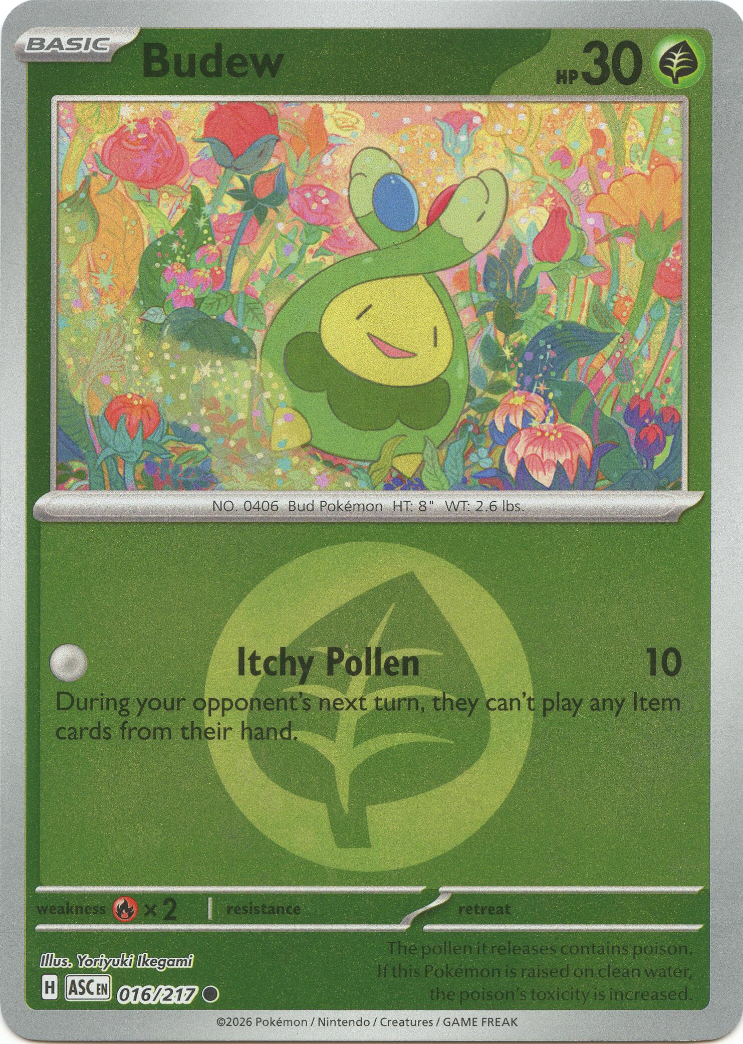 Budew (016/217) (Energy Symbol Pattern) [Mega Evolution: Ascended Heroes] | Black Swamp Games