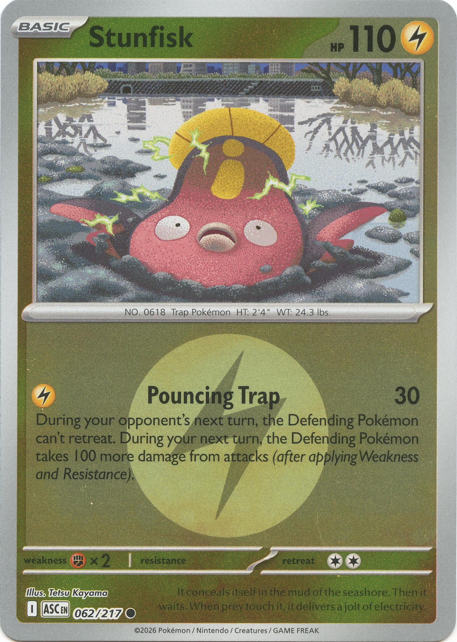 Stunfisk (062/217) (Energy Symbol Pattern) [Mega Evolution: Ascended Heroes] | Black Swamp Games