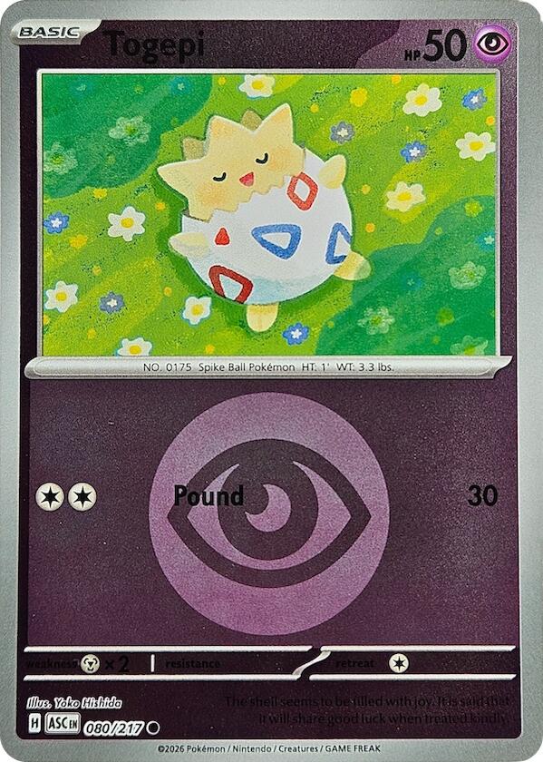 Togepi (080/217) (Energy Symbol Pattern) [Mega Evolution: Ascended Heroes] | Black Swamp Games