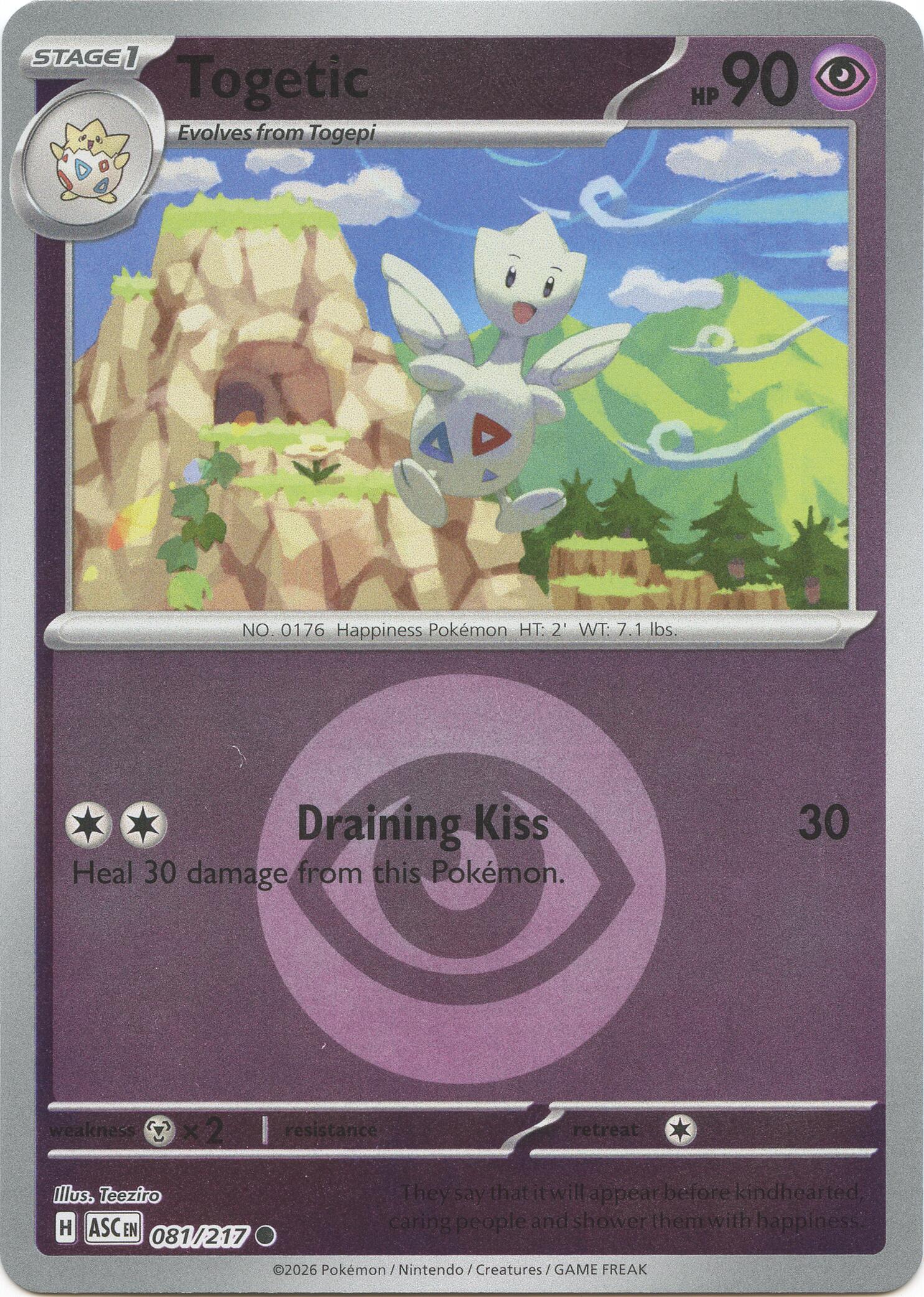 Togetic (081/217) (Energy Symbol Pattern) [Mega Evolution: Ascended Heroes] | Black Swamp Games