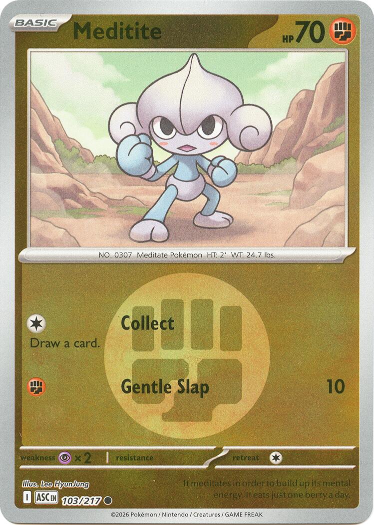 Meditite (103/217) (Energy Symbol Pattern) [Mega Evolution: Ascended Heroes] | Black Swamp Games