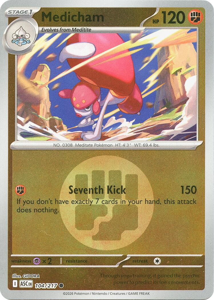 Medicham (104/217) (Energy Symbol Pattern) [Mega Evolution: Ascended Heroes] | Black Swamp Games
