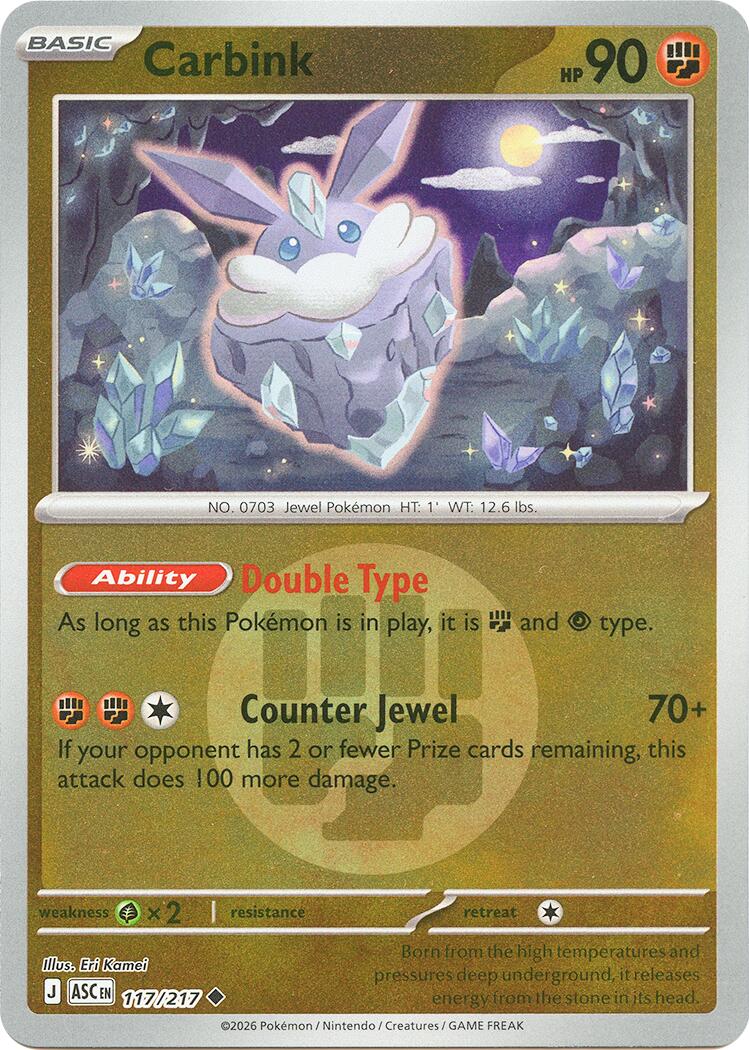 Carbink (117/217) (Energy Symbol Pattern) [Mega Evolution: Ascended Heroes] | Black Swamp Games