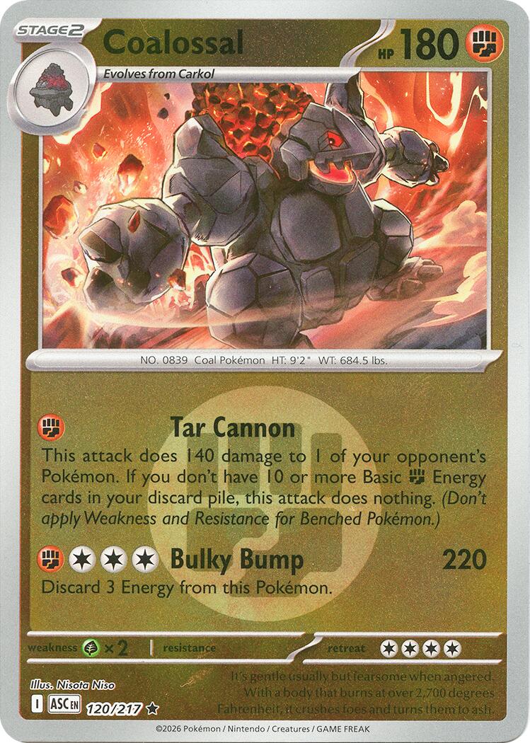 Coalossal (120/217) (Energy Symbol Pattern) [Mega Evolution: Ascended Heroes] | Black Swamp Games