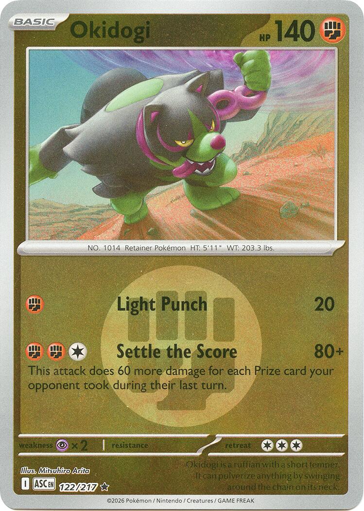 Okidogi (122/217) (Energy Symbol Pattern) [Mega Evolution: Ascended Heroes] | Black Swamp Games