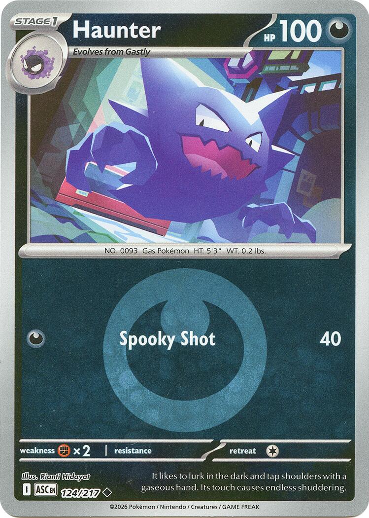 Haunter (124/217) (Energy Symbol Pattern) [Mega Evolution: Ascended Heroes] | Black Swamp Games